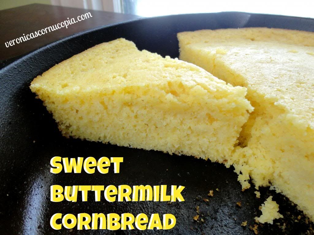 Sweet Buttermilk Cornbread | Veronica's Cornucopia